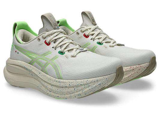 ASICS GEL-NIMBUS 28 x NADIA BATTOCLETTI Women's product view 2 — Cream/Illuminate Green
