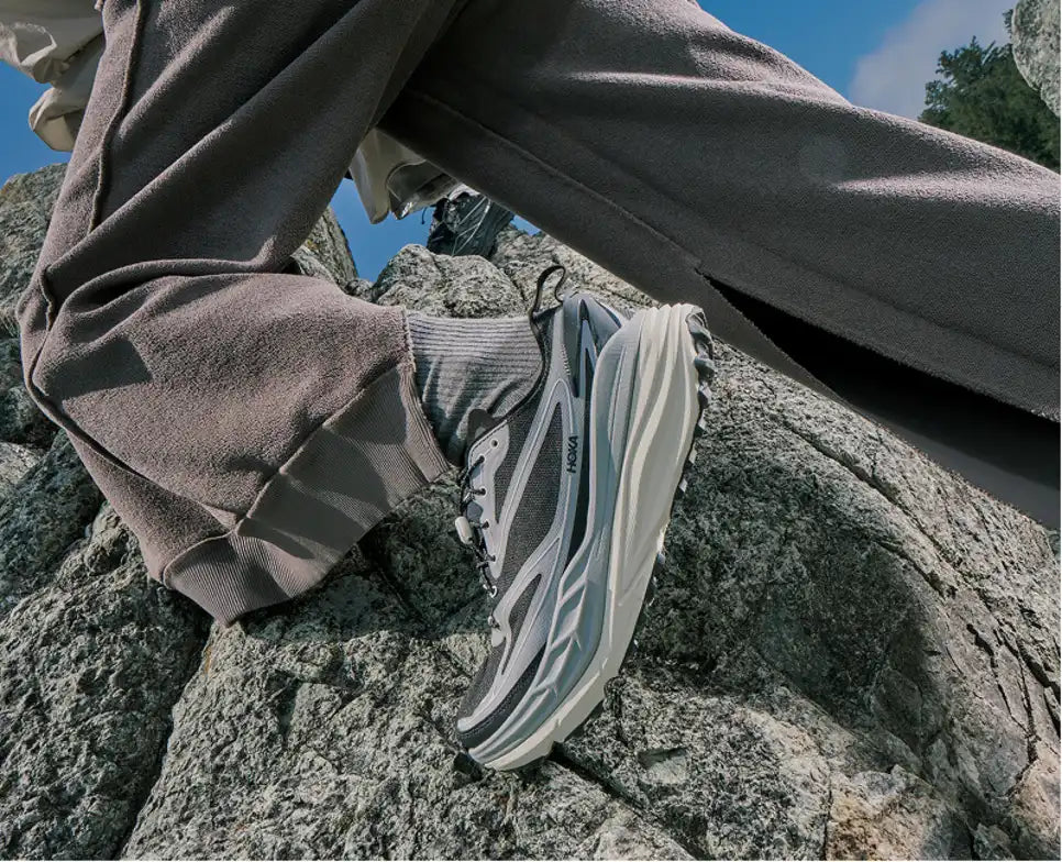 HOKA Stinson One7 Unisex product view 5 — Stellar Grey / Eggshell
