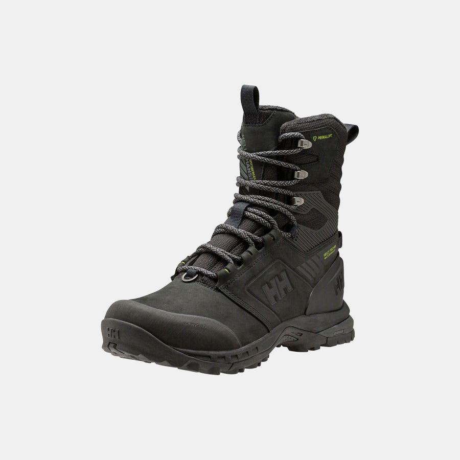 Helly Hansen Men's Spitsbergen PrimaLoft® HELLY TECH® Winter Boots product view 6 — Black / Lime
