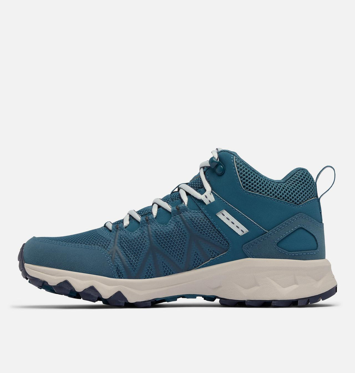 Columbia Peakfreak II Mid OutDry Hiking Shoes Women product view 6 — Blue Heron, Skylight