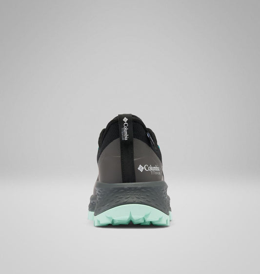 Columbia Tellurix Titanium OutDry Hiking Shoes Women product view 2 — Black, Sea Ice