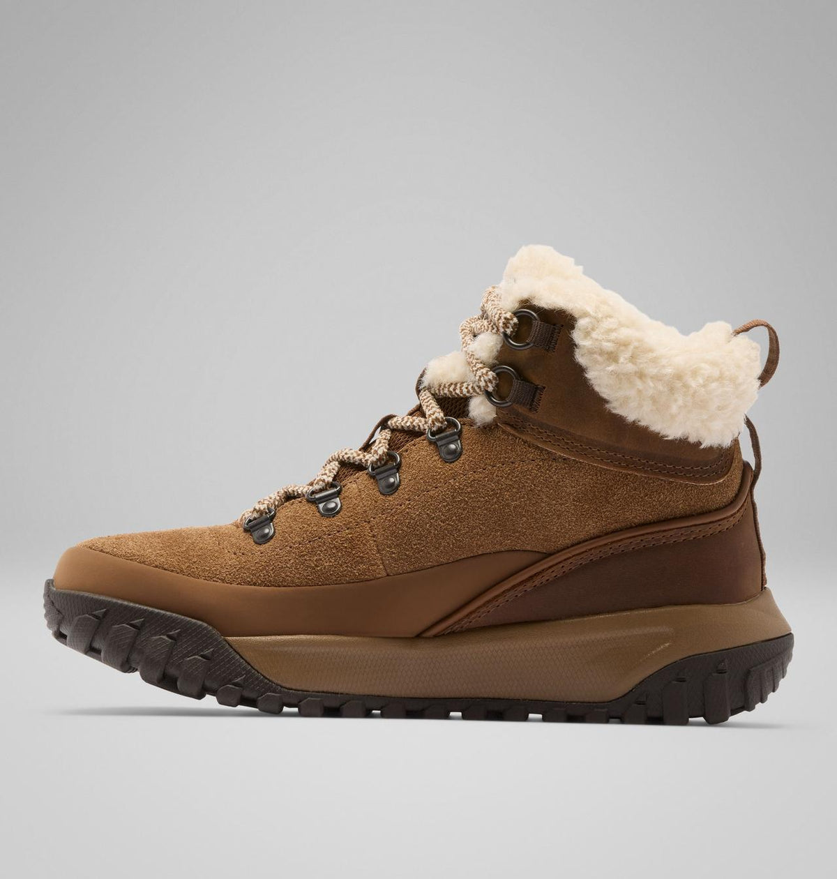 Columbia Burnsider Cozy Mid Waterproof Winter Boots Women product view 6 — Nutmeg, Cordovan