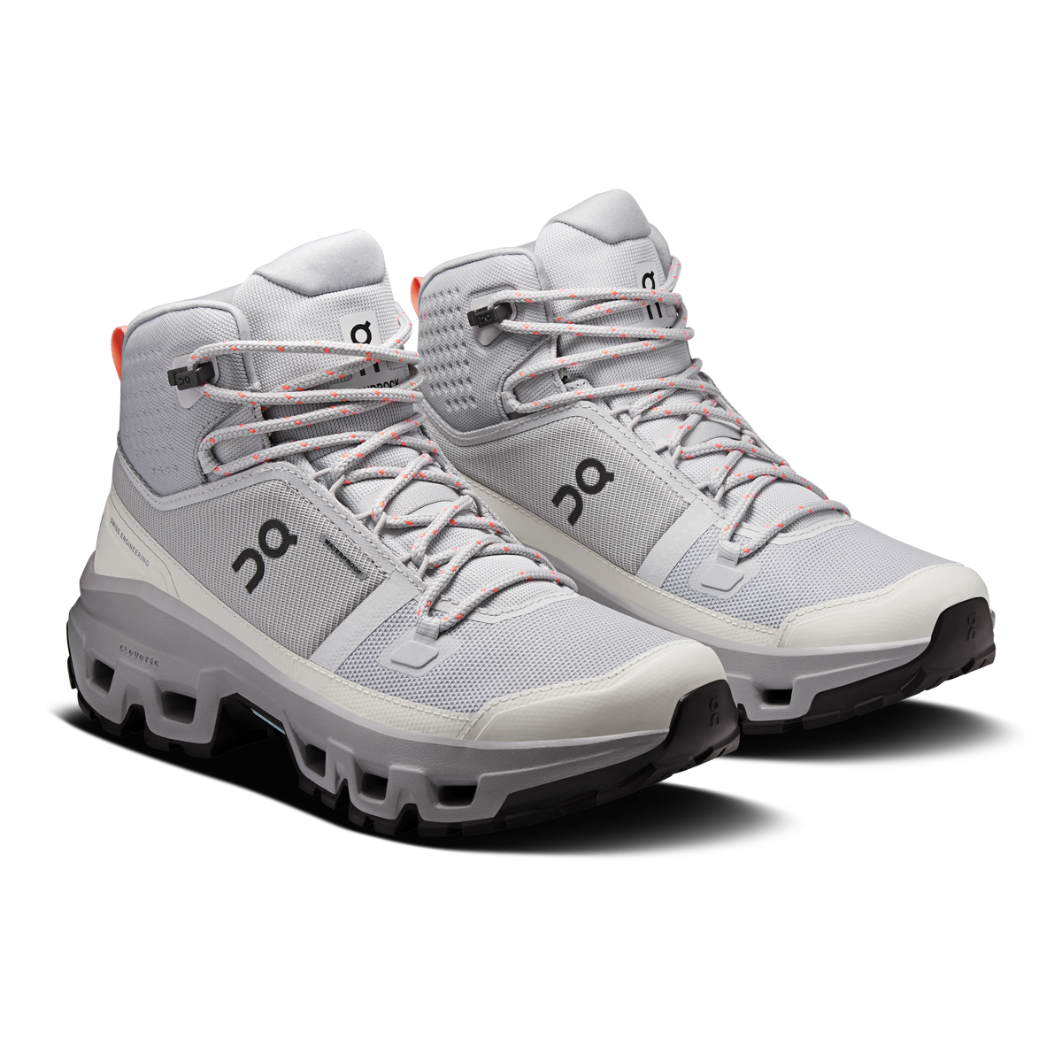 On Cloudrock Mid Waterproof Women product view 6 — Glacier | Alloy