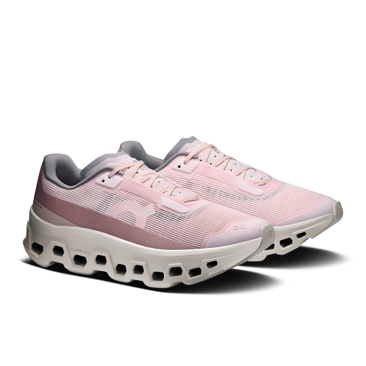 On Cloudmonster Void Women product view 6 — Salt | Biscuit