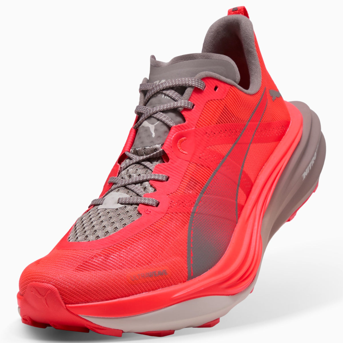 PUMA Deviate NITRO™ Elite Trail Running Shoes Men product view 6 — Ultra Red-Mouse Gray