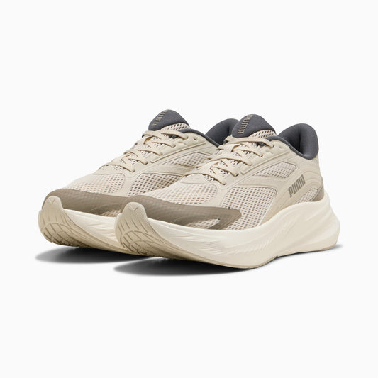 PUMA MaxStride Lite Running Shoes Unisex product view 2 — Warm White-Silver Fog-Mouse Gray-Moody Gray