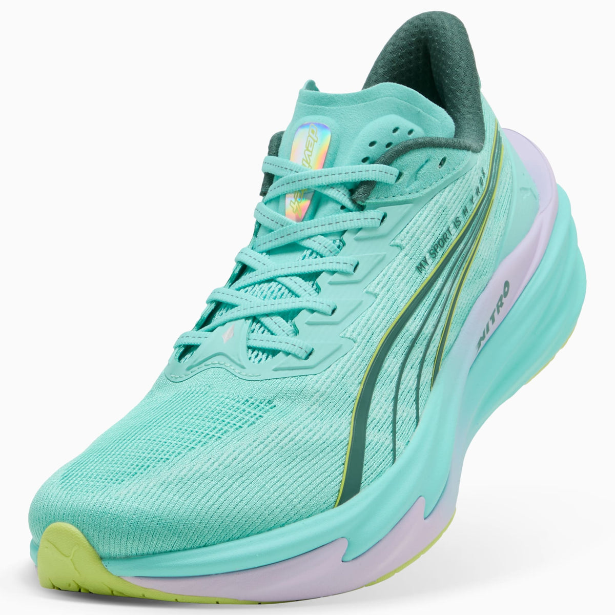 PUMA x HYROX Deviate NITRO™ 4 Shoes Men product view 6 — Intense Mint-Light Lavender
