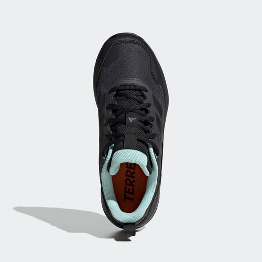 Adidas Terrex Eastrail 3 Climaproof Hiking Shoes Women - Top Portrait View - Carbon / Core Black / Semi Flash Aqua