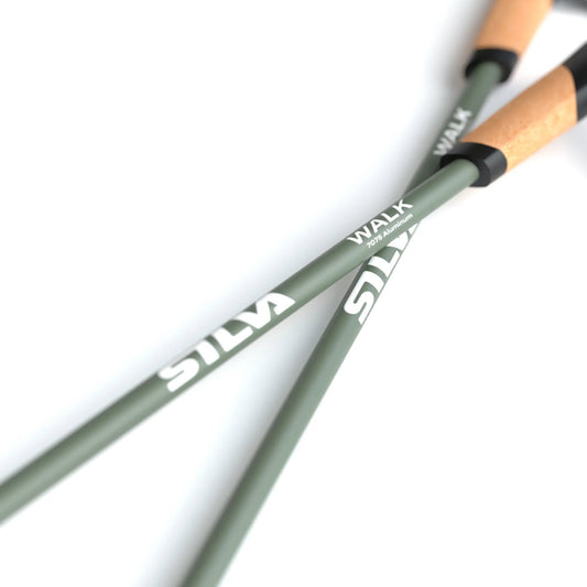 Silva Walking Poles Aluminum Cork 38123 - handle and shaft detail
