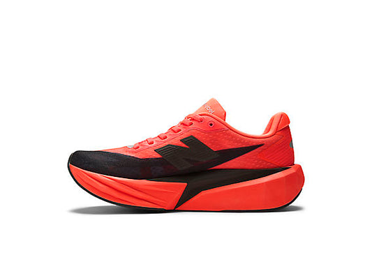New Balance FuelCell Rebel v5 Men product view 3 — Urgent Red / Black