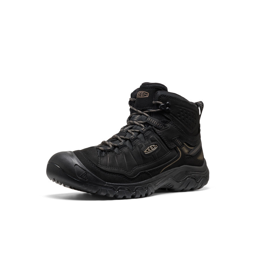 KEEN Targhee IV Waterproof Hiking Boot Men product view 3 — Triple Black