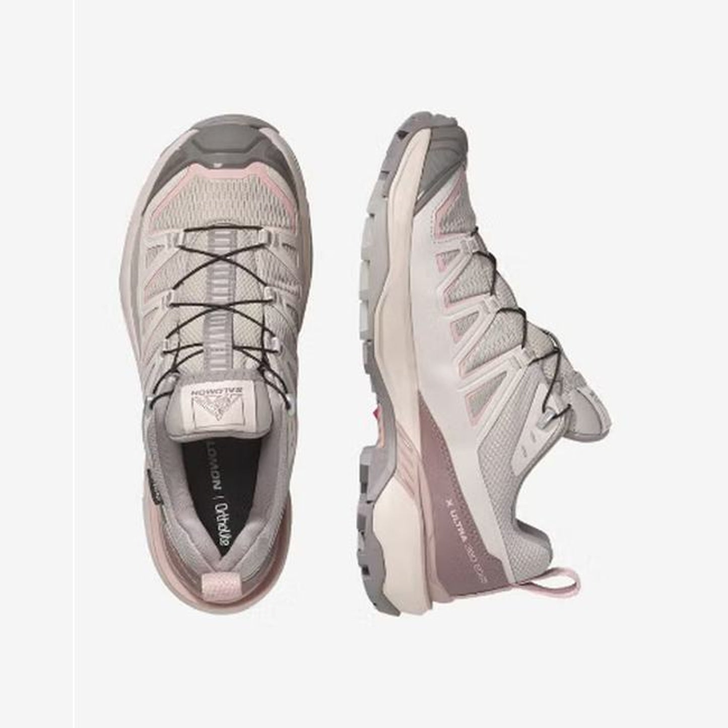 Salomon X Ultra 360 Edge GORE-TEX Women - top or pair view - Silver