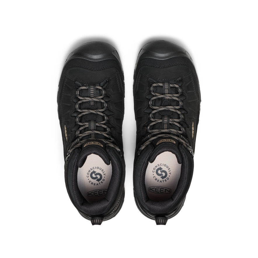 KEEN Targhee IV Waterproof Hiking Boot Men product view 4 — Triple Black
