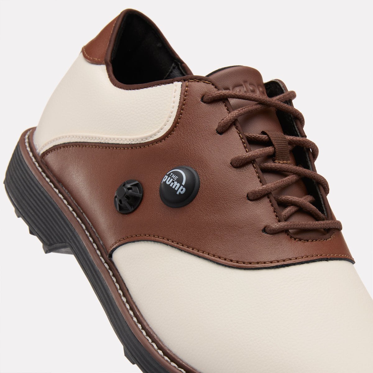 Reebok OG Pump Golf Shoes product view 5 — Chalk/Unearthed Brown/Black