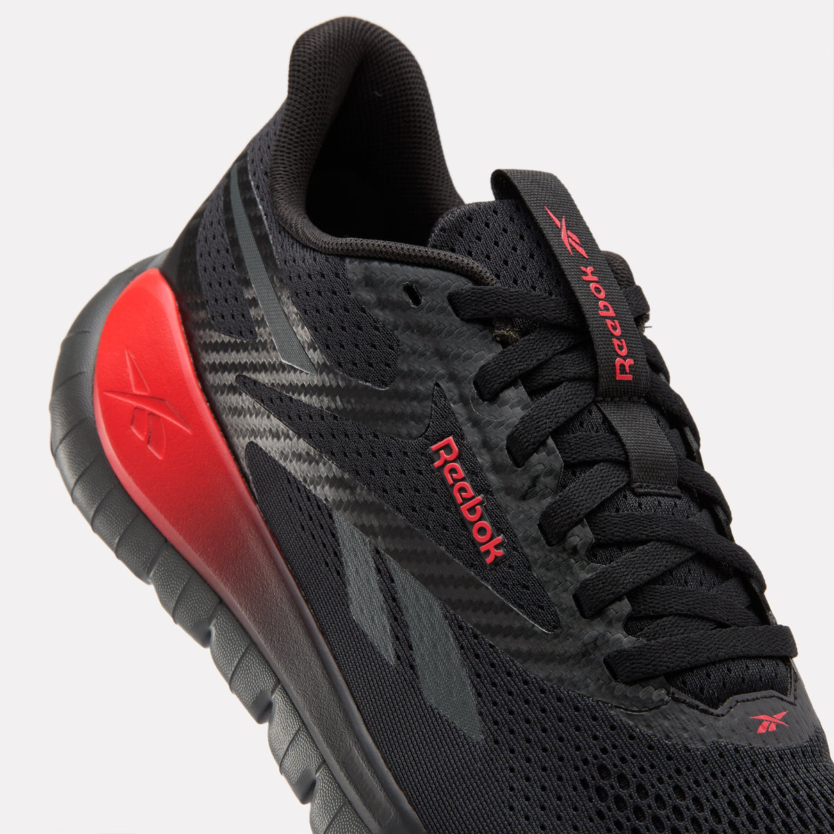 Reebok Flex Training Shoes product view 6 — Black/Grey6/Sport Red
