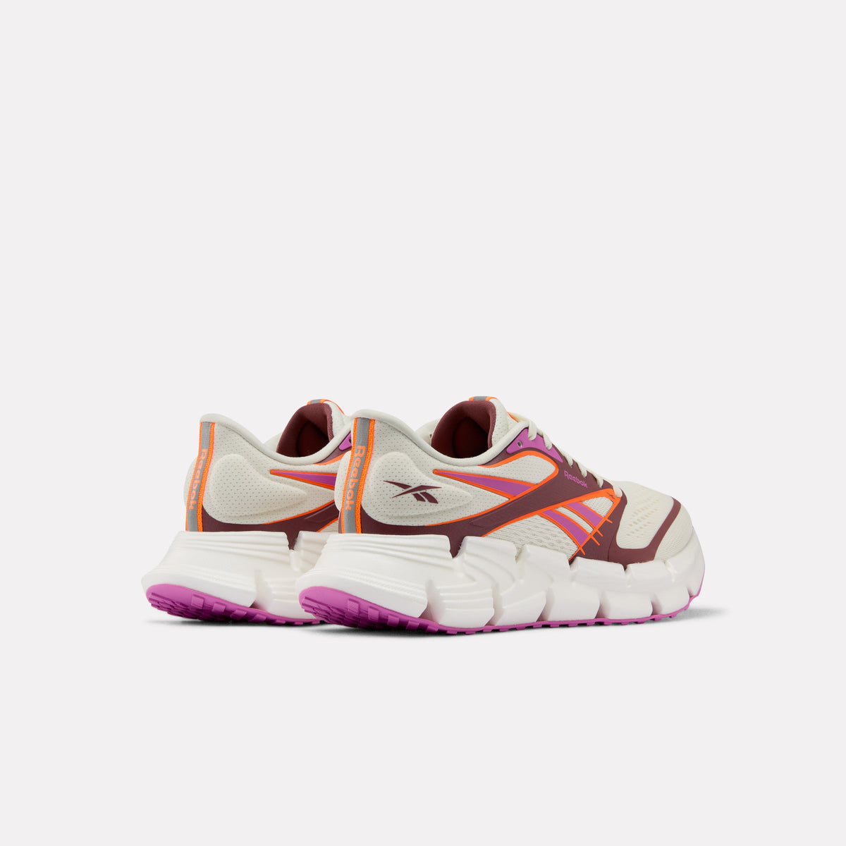 Reebok FloatZig 2 Women's Running Shoes product view 4 — Chalk/Virtual Pink/Atomic Tangerine