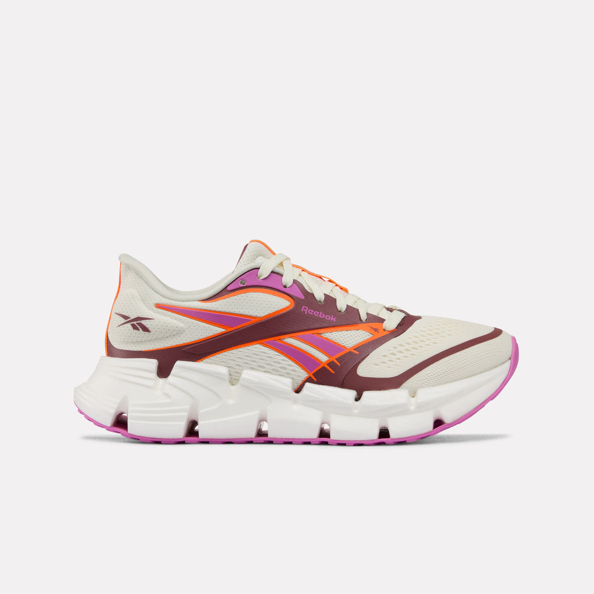 Reebok FloatZig 2 Women's Running Shoes product view 1 — Chalk/Virtual Pink/Atomic Tangerine