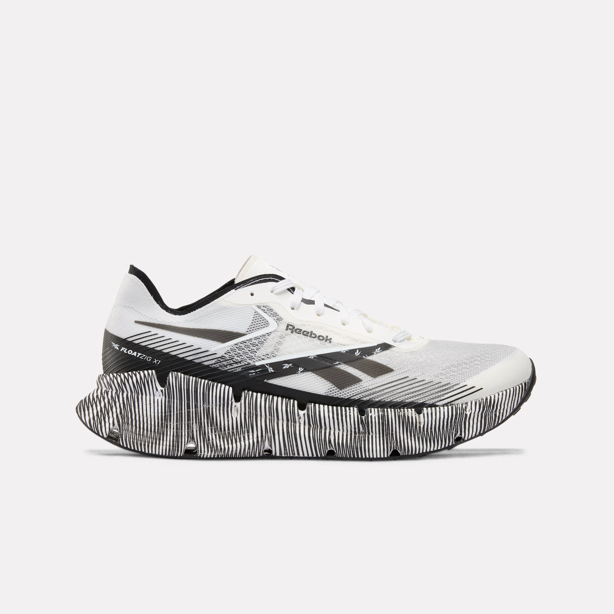 Reebok FloatZig X1 Running Shoes product view 1 — White/Black