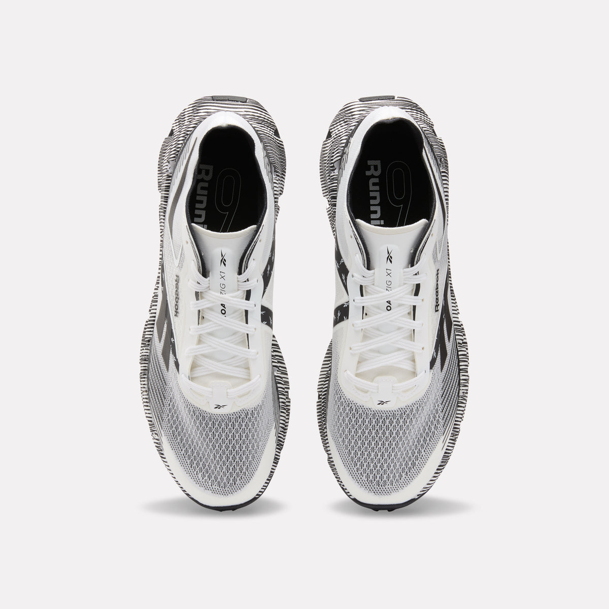 Reebok FloatZig X1 Running Shoes product view 3 — White/Black