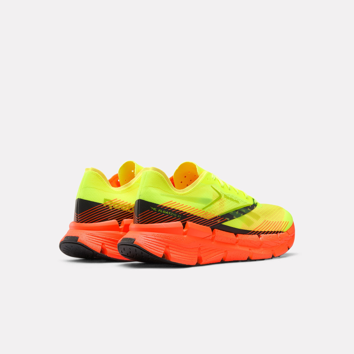 Reebok FloatZig X1 Running Shoes product view 4 — Digital Lime