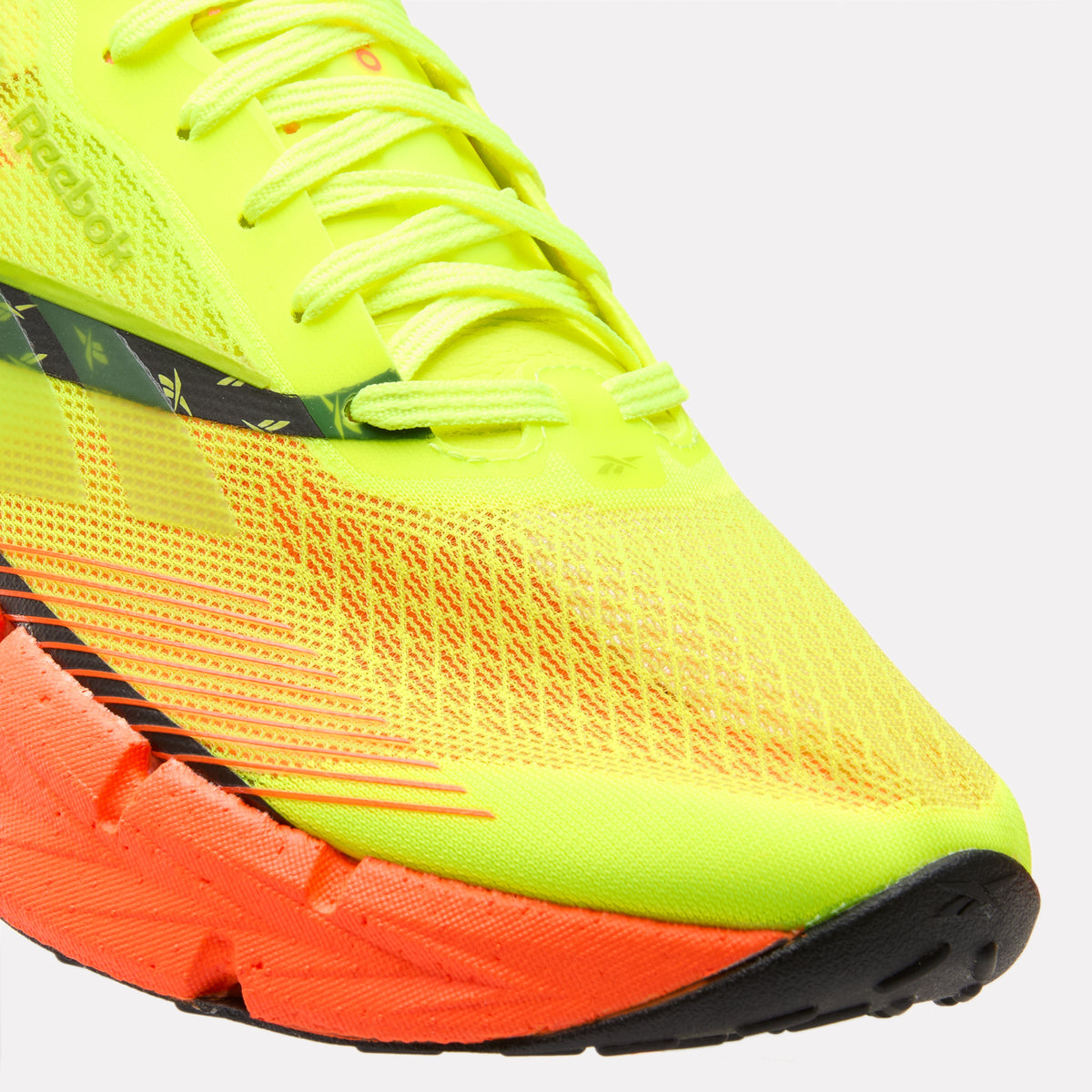 Reebok FloatZig X1 Running Shoes product view 6 — Digital Lime