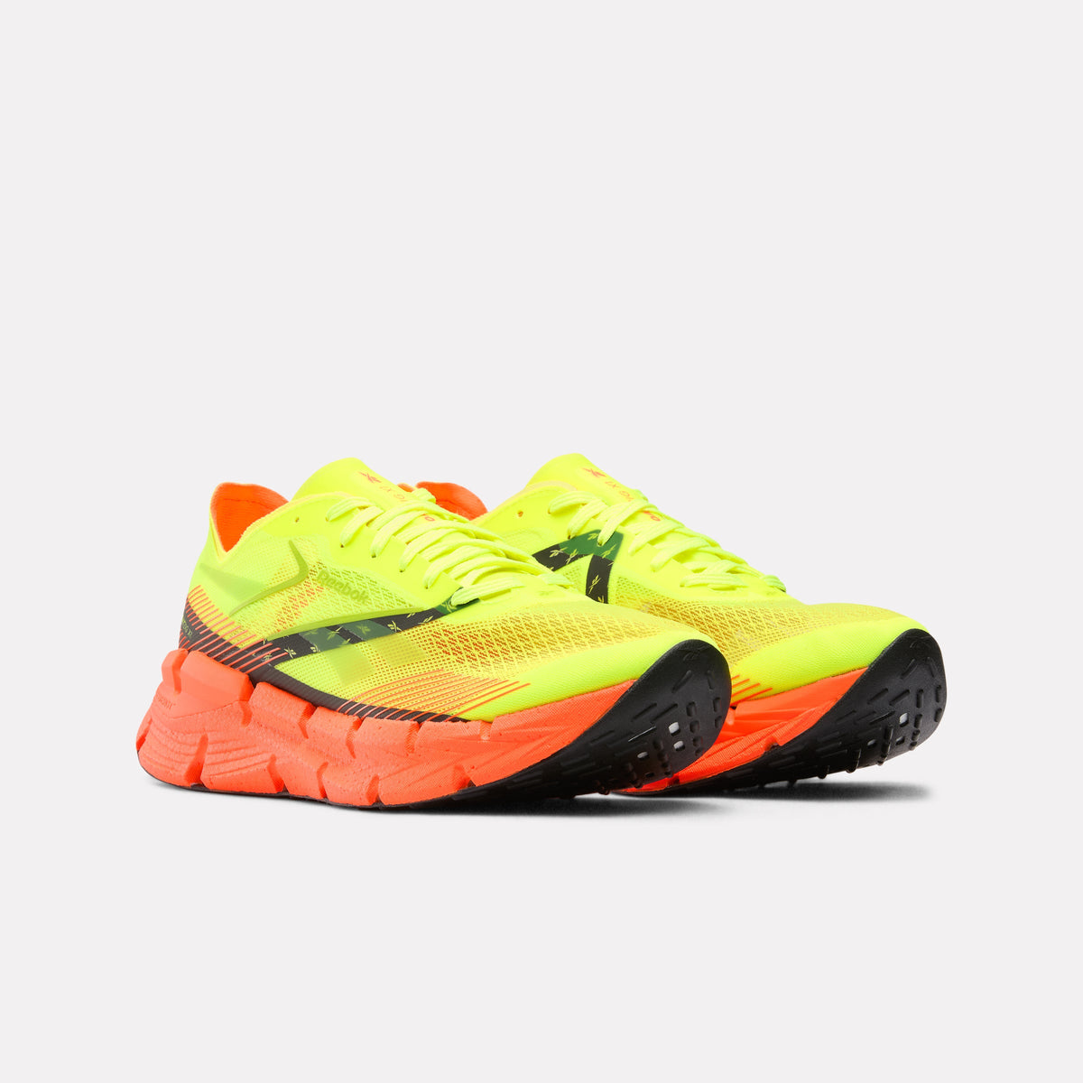 Reebok FloatZig X1 Running Shoes product view 2 — Digital Lime