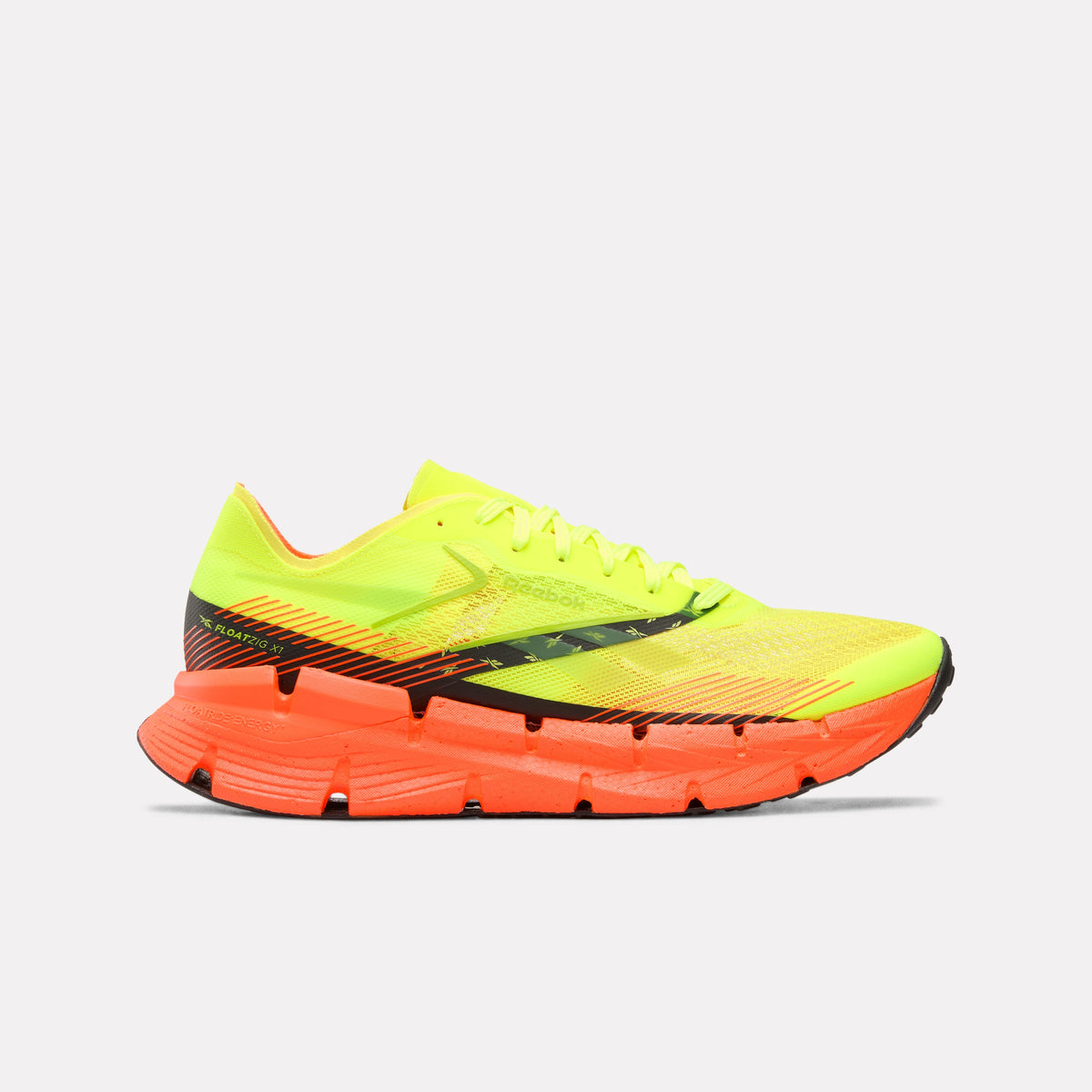Reebok FloatZig X1 Running Shoes product view 1 — Digital Lime
