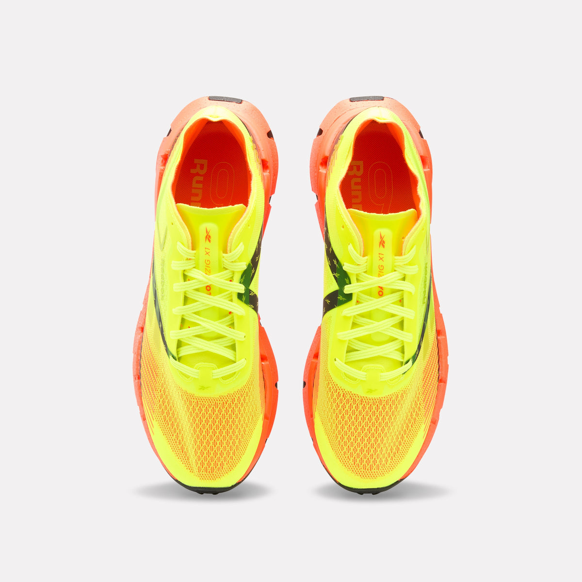 Reebok FloatZig X1 Running Shoes product view 3 — Digital Lime