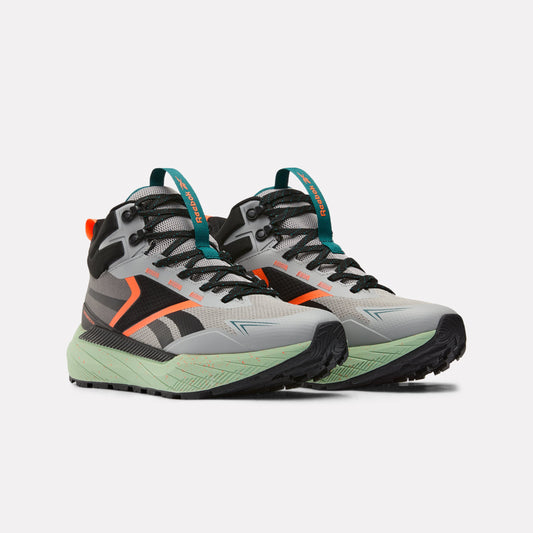 Reebok Base Trail Mid Men's Shoes product view 2 — Grey 2/Black/Orange Flare
