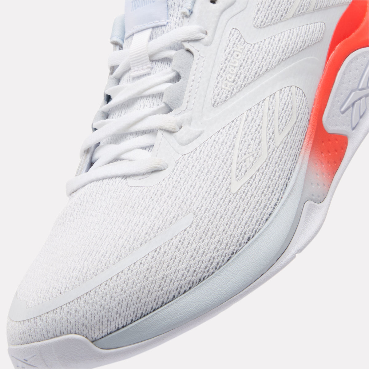 Reebok NanoFlex TR 3 Women's Training Shoes product view 6 — FTW WHITE/TRANQUIL BLUE/NEON CHERRY