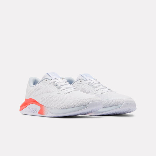 Reebok NanoFlex TR 3 Women's Training Shoes product view 2 — FTW WHITE/TRANQUIL BLUE/NEON CHERRY