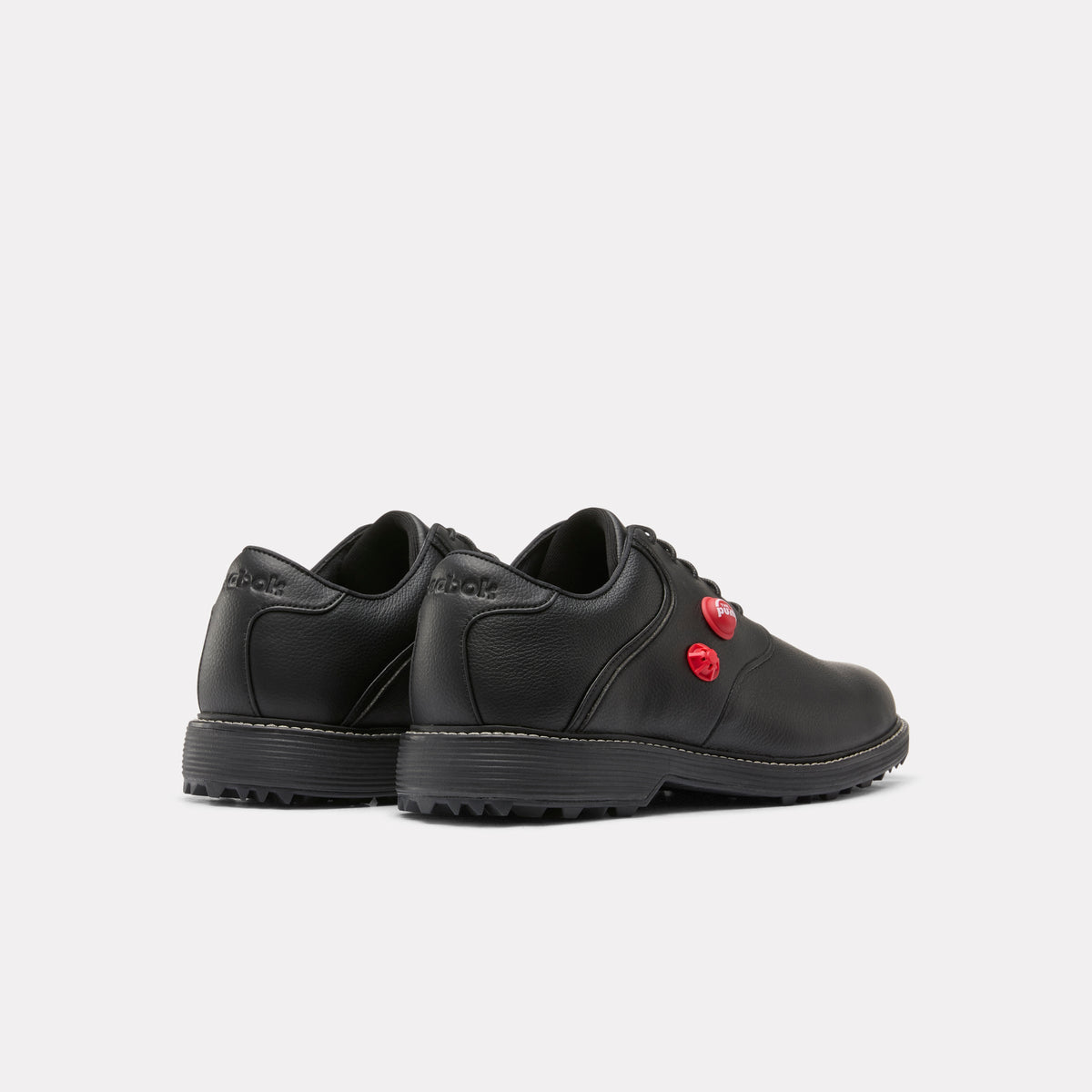 Reebok OG Pump Golf Shoes product view 4 — BLACK/VECTOR RED/BLACK