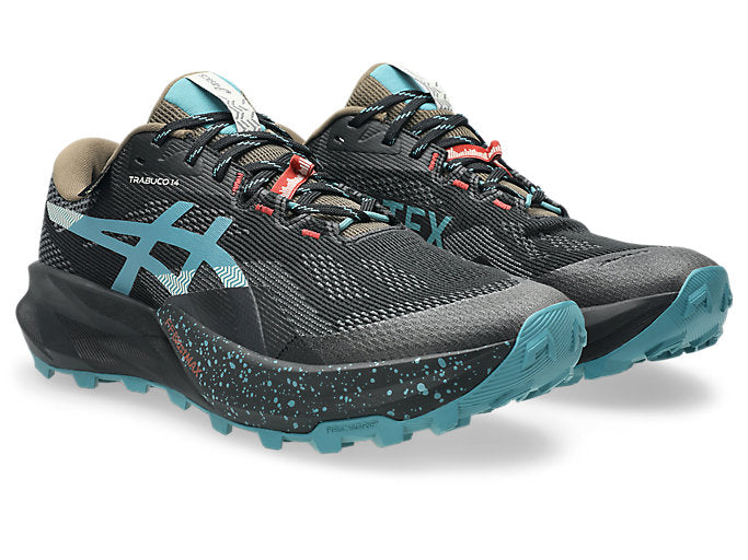 ASICS TRABUCO 14 GTX Men's product view 2 — Black/Misty Pine