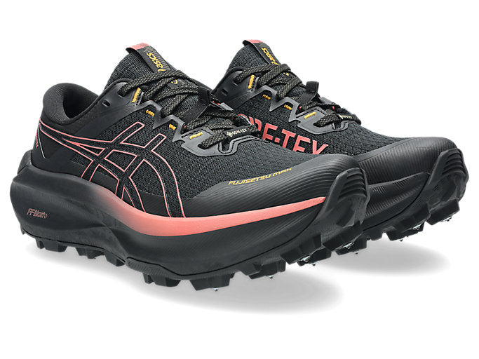 ASICS FUJISETSU MAX GTX Women's product view 2 — Black/Dark Pink Clay