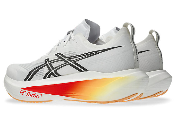 ASICS MEGABLAST Unisex product view 3 — White/Orange Glow