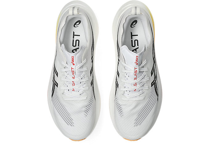 ASICS MEGABLAST Unisex product view 6 — White/Orange Glow