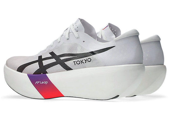 ASICS METASPEED RAY Unisex product view 3 — White/Flash Red
