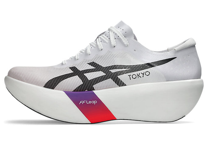 ASICS METASPEED RAY Unisex product view 1 — White/Flash Red