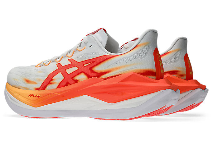 ASICS SUPERBLAST 3 Unisex product view 3 — White/Orange Glow