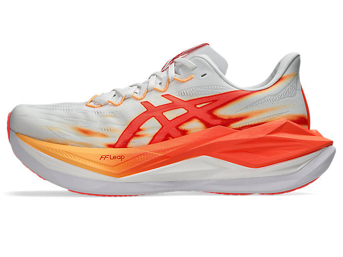 ASICS SUPERBLAST 3 Unisex product view 1 — White/Orange Glow