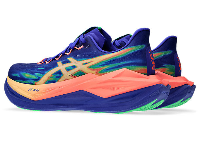ASICS SUPERBLAST 3 Unisex product view 3 — Cobalt Burst/Light Orange