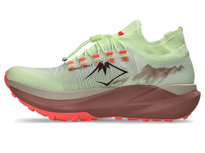 ASICS METAFUJI TRAIL 2 Unisex product view 4 — Illuminate Yellow/Dark Aubergine