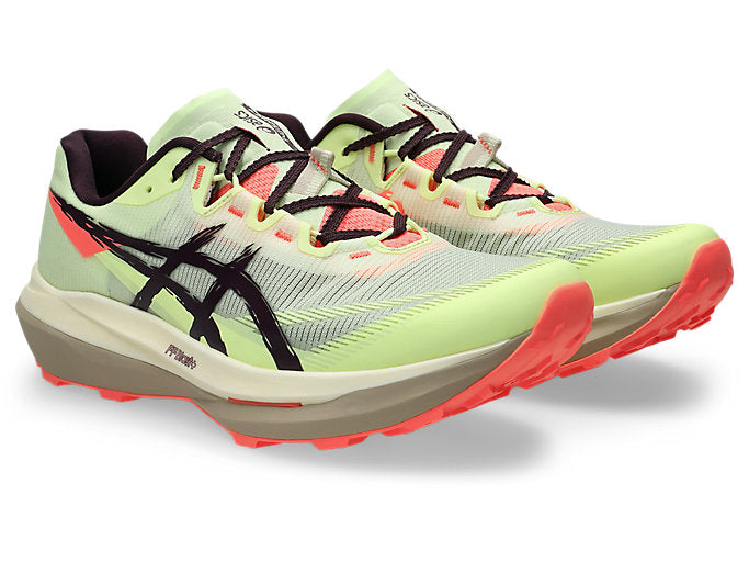 ASICS FUJISPEED 4 Unisex product view 2 — Illuminate Yellow/Dark Aubergine