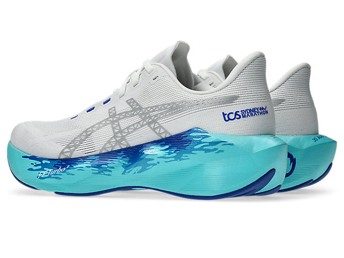 ASICS NOVABLAST 6 SYDNEY Unisex product view 3 — White/Ice Mint