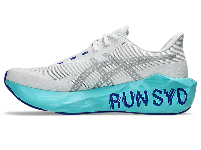 ASICS NOVABLAST 6 SYDNEY Unisex product view 4 — White/Ice Mint