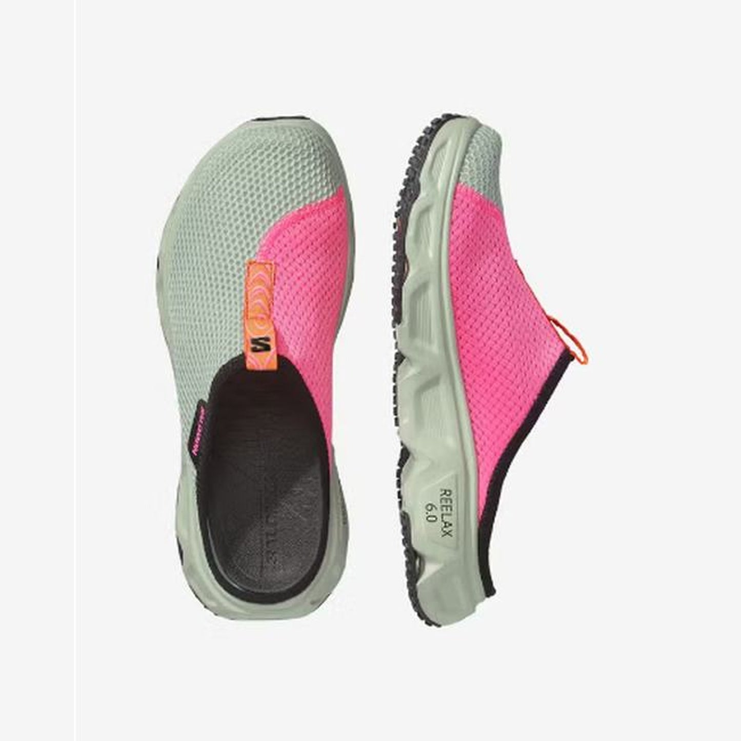 Salomon Reelax Slide 6.0 Storm Women - top or pair view - Light Grey