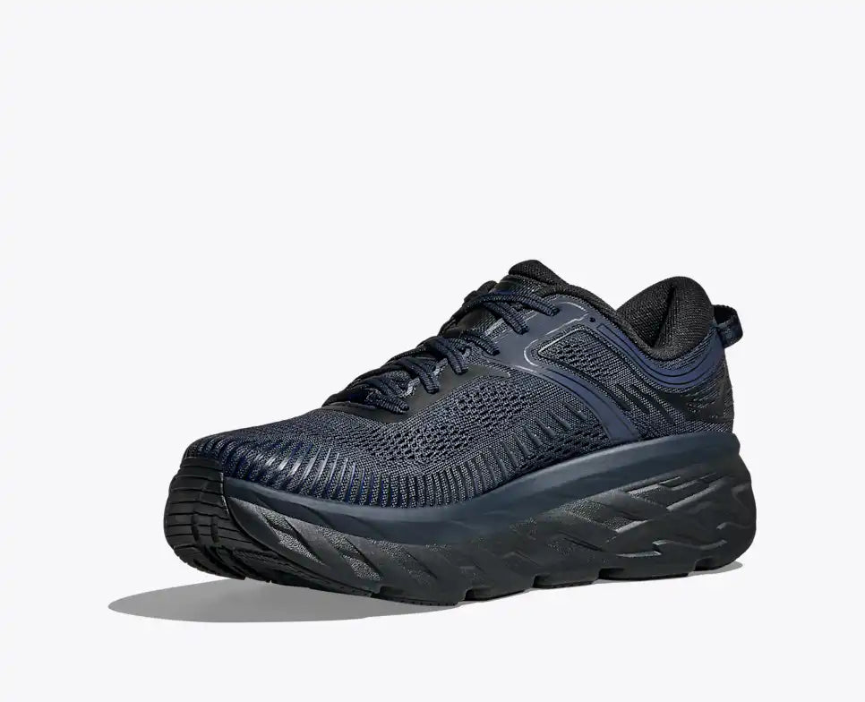 HOKA Bondi 7 Men's product view 3 — Varsity Navy / Black
