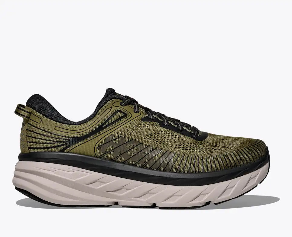 HOKA Bondi 7 Men's product view 1 — Wild Rye / Black