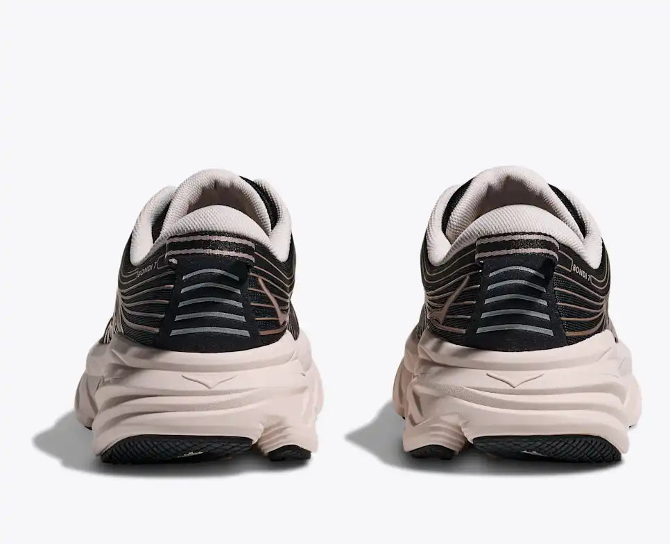 HOKA Bondi 7 Women's product view 5 — Black / Rose Cream