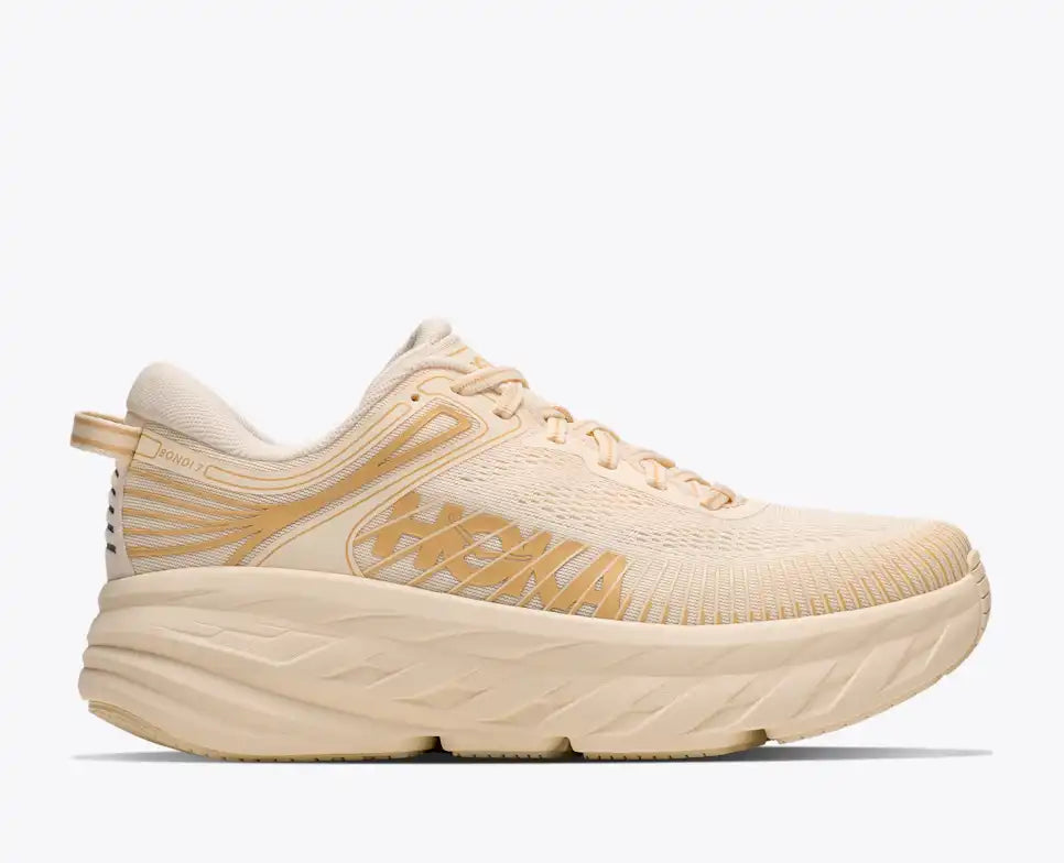 HOKA Bondi 7 Women's product view 1 — Vintage Yellow / Honeycomb